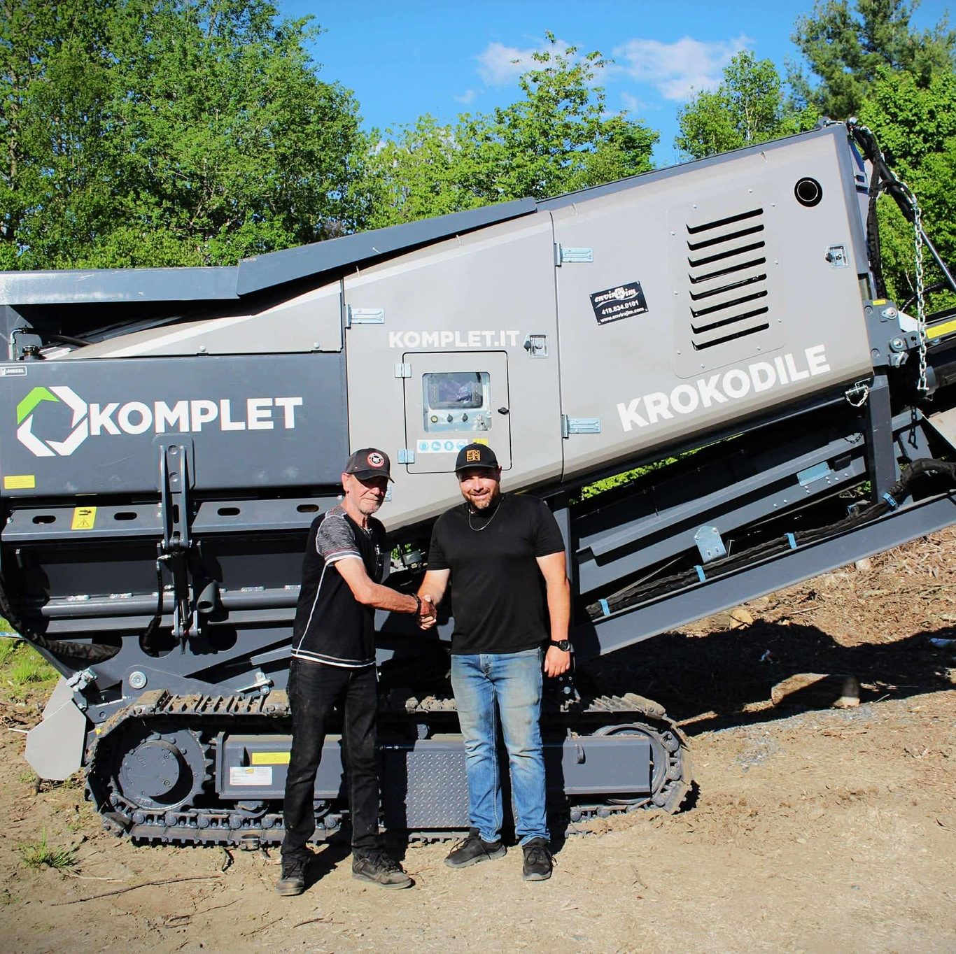 Broyeur mobile utilisé pour béton et résidus végétaux